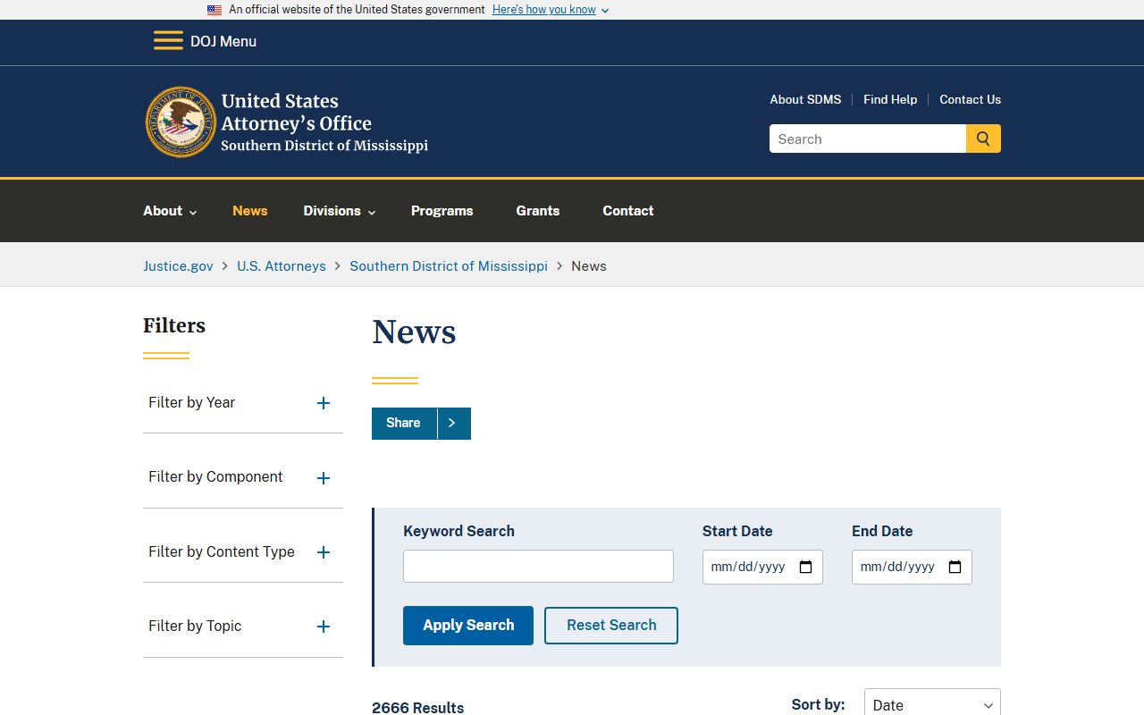 Franklin County arrest records and federal charge announcements